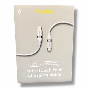 Heyday Light Gray USB-C to USB-C Cable